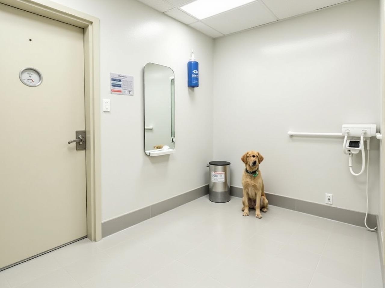 Clean and modern pet hotel facility interior