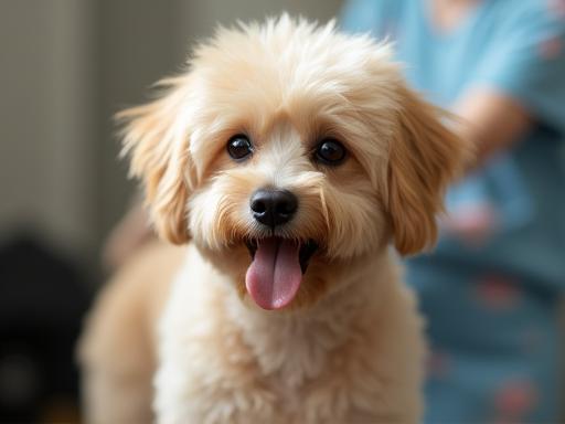 Dog after grooming